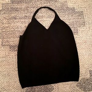 Black Halter Top